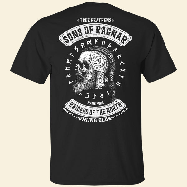 Viking T-Shirt, True Son of Vikings Ragnar Lothbrok Axe Tee |TheNorseWind S