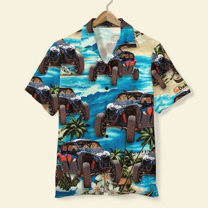 Custom UTV Hawaiian Shirt and Men Beach Shorts, Gift For UTV Lovers, Beach Pattern - Hawaiian Shirts - GoDuckee
