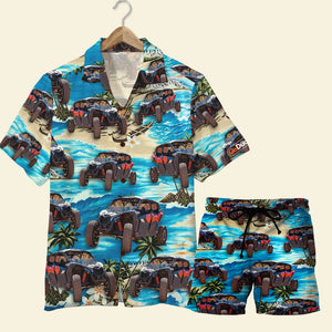 Custom UTV Hawaiian Shirt and Men Beach Shorts, Gift For UTV Lovers, Beach Pattern - Hawaiian Shirts - GoDuckee
