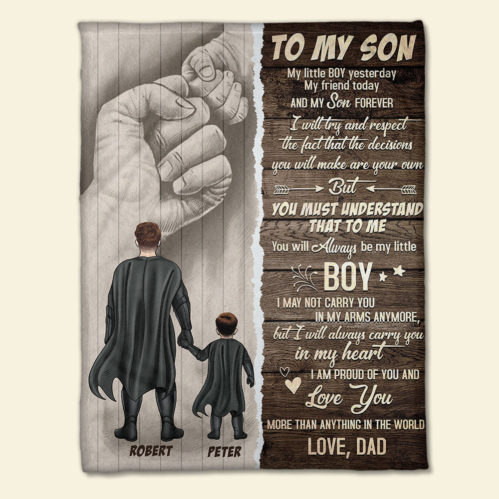 To My Son/Daughter - Personalized Blanket - Blanket - GoDuckee