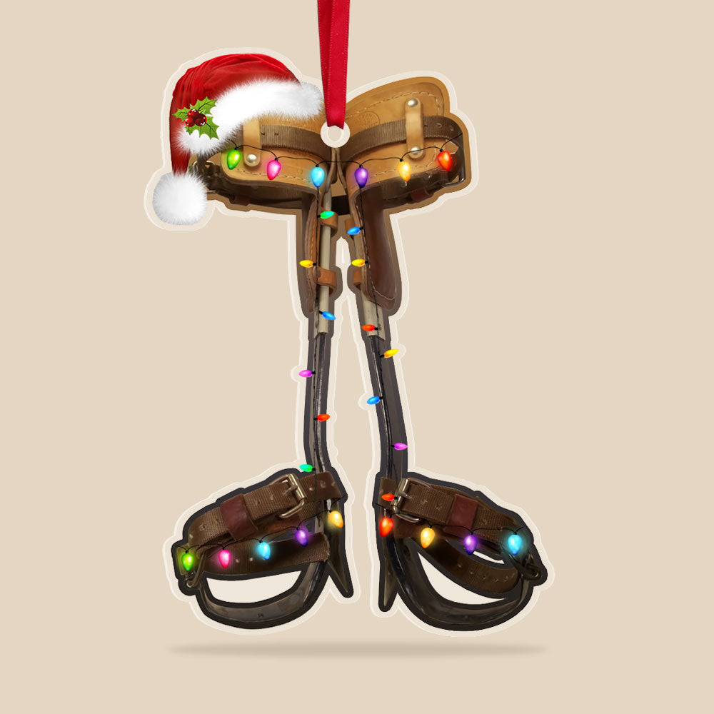 Lineman Equipment Christmas Acrylic Custom Shape Ornament - Ornament - GoDuckee