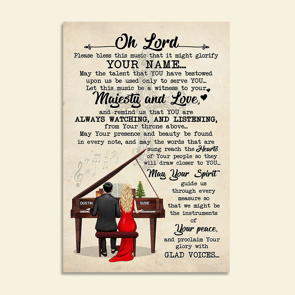 Personalized Piano Lady Poster - Majesty and Love - Poster & Canvas - GoDuckee