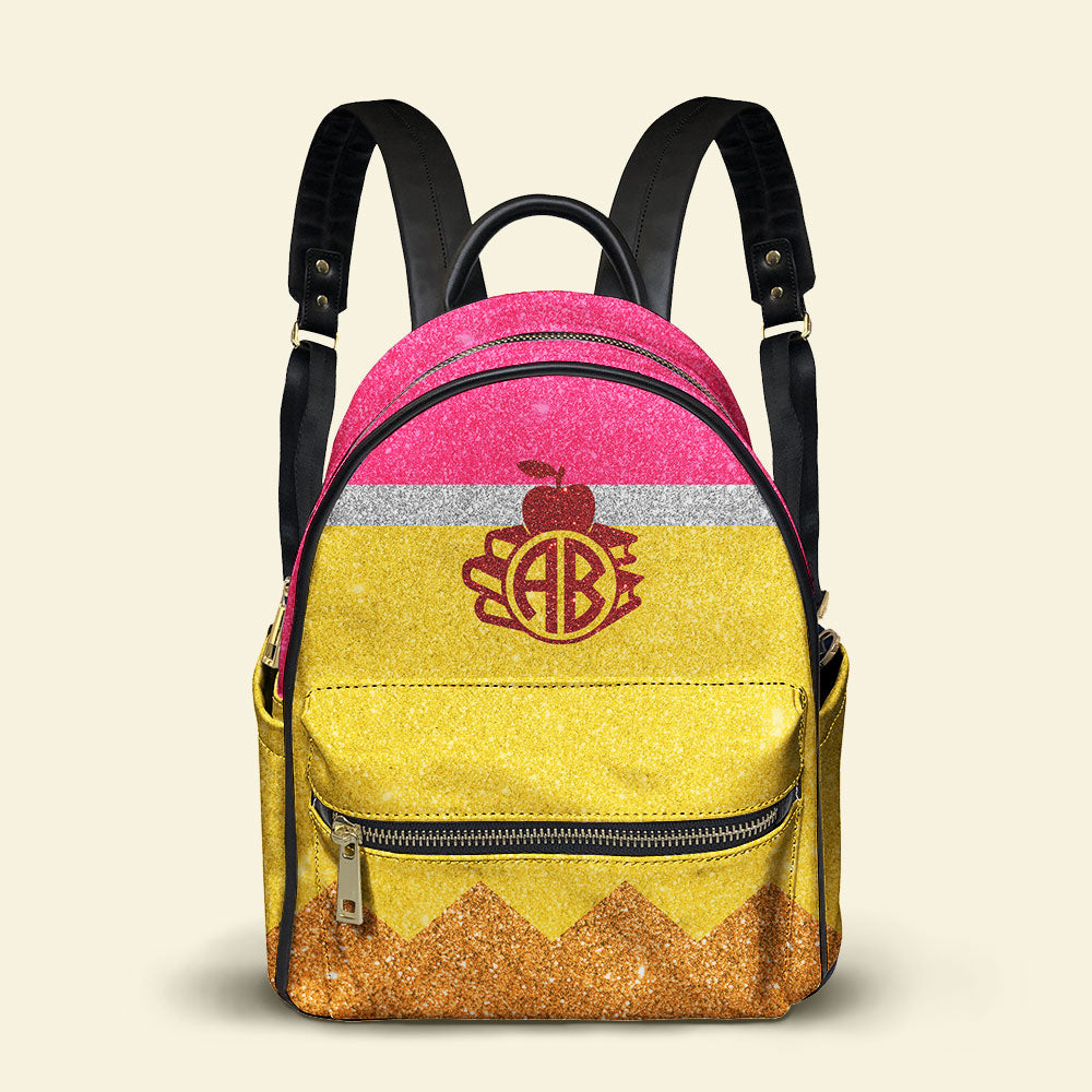 Teacher Monogram Design - Personalized Backpack - Backpack - GoDuckee