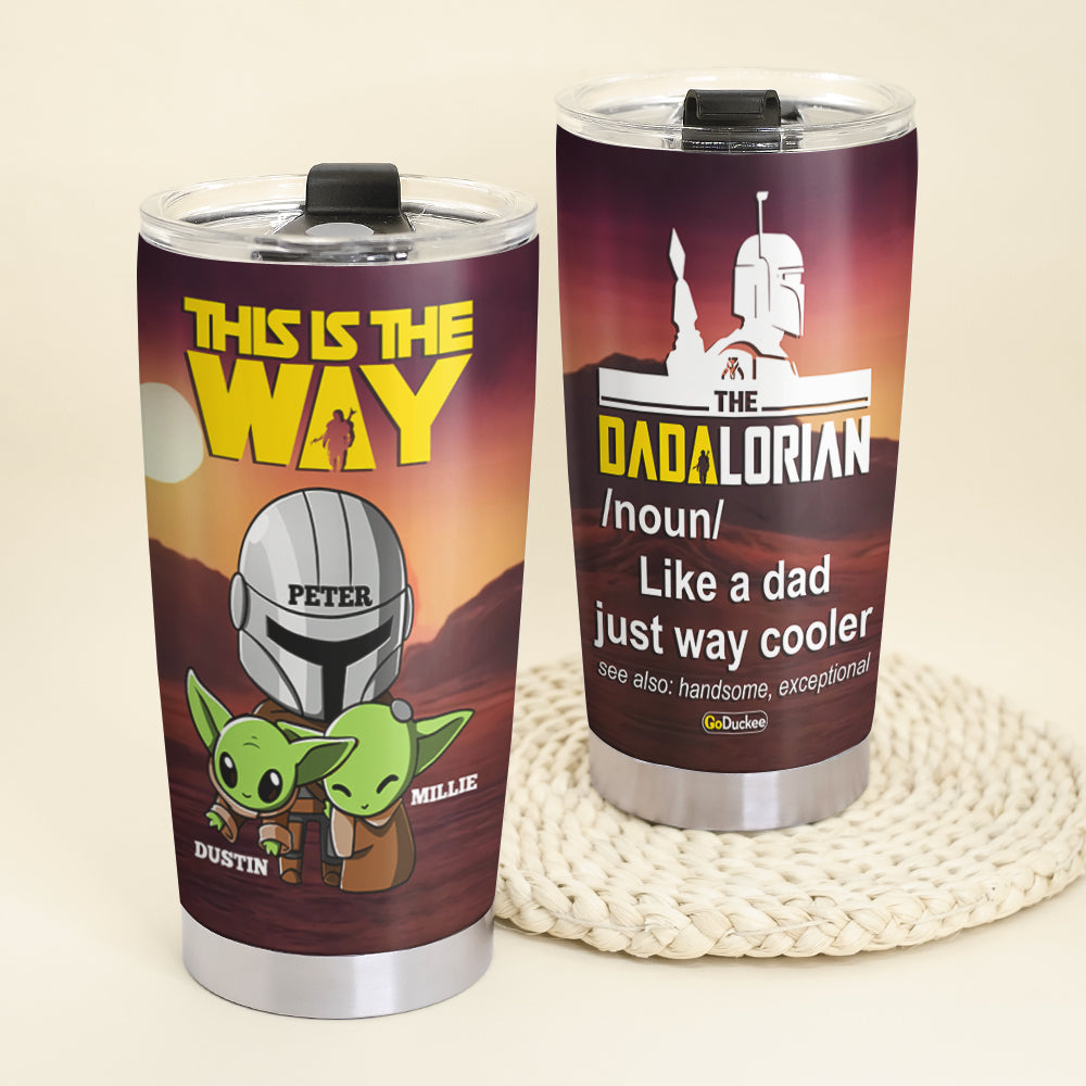 Dad Definition - Personalized Tumbler Cup - Gift For Dad - Tumbler Cup - GoDuckee