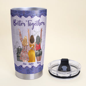 It's Not The Journey Or The Destination It's Who You Roam With, Besties Travel Personalized Tumbler - Tumbler Cup - GoDuckee