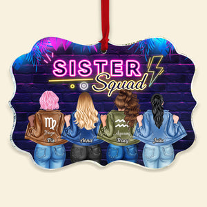 Sisters Squad, Medallion Acrylic Ornament Christmas Gift For Besties - Ornament - GoDuckee