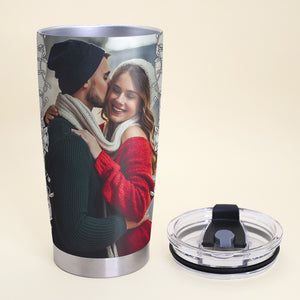 Our Love Story, Personalized Tumbler Christmas Gift For Couples - Tumbler Cup - GoDuckee