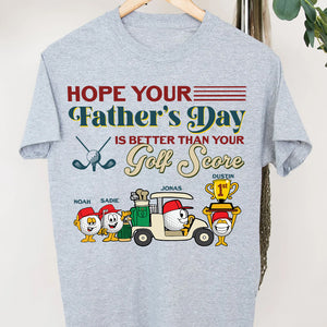 Fore! The Most Tee-rrific Dad Personalized Golf Father Shirt Gift For Dad - Shirts - GoDuckee