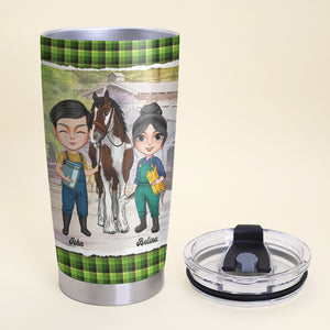 Couple You And Me The Horse - Personalized Tumbler Cup - Tumbler Cup - GoDuckee