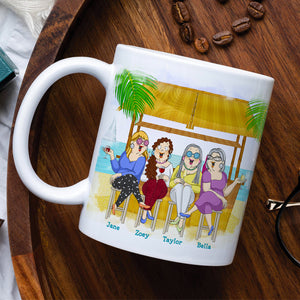 Friends Come And Go, Old Bestfriend And Beach White Mug Gift - Coffee Mug - GoDuckee