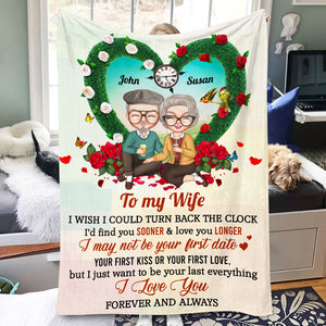 I Love You Forever And Always, Couple Drinking Valentine's Day Blanket Gift - Blanket - GoDuckee