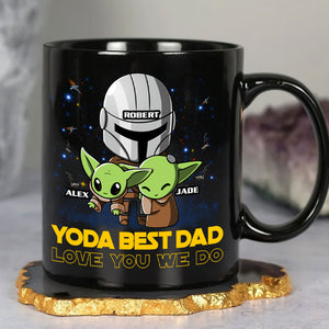 Best Dad Love You We Do - Personalized Black Mug - Gift For Dad - Coffee Mug - GoDuckee