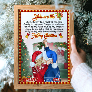 Santa To My Claus Merry Christmas Couple, Christmas Canvas Couple Gift - Poster & Canvas - GoDuckee