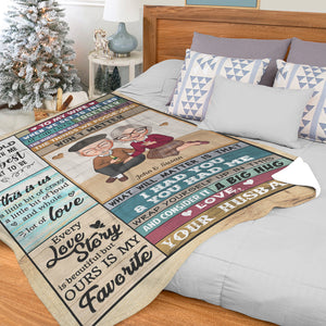 Grow Old Along With Me, To My Wife Blanket - Personalized Couple Gift - Blanket - GoDuckee