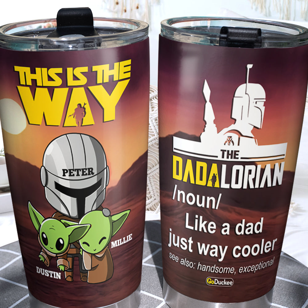 Dad Definition - Personalized Tumbler Cup - Gift For Dad - Tumbler Cup - GoDuckee
