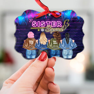 Sisters Squad, Medallion Acrylic Ornament Christmas Gift For Besties - Ornament - GoDuckee