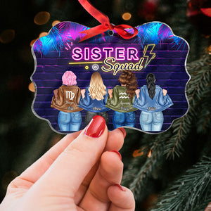 Sisters Squad, Medallion Acrylic Ornament Christmas Gift For Besties - Ornament - GoDuckee