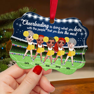 Cheerleading Is Doing What You Love -Personalized Ornament - Gift for Cheerleaders - Ornament - GoDuckee