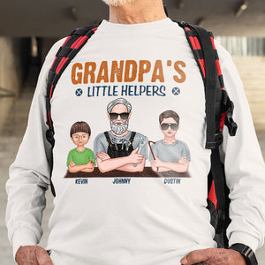Grandpa's Little Helpers - Personalized Shirts - Gift For Dad/Grandpa/Uncle - Shirts - GoDuckee