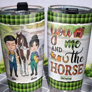 Couple You And Me The Horse - Personalized Tumbler Cup - Tumbler Cup - GoDuckee