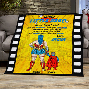 Never Forget That You Are Brave Than You Believe, Film Strip Dad Mom Blanket Gift - Blanket - GoDuckee