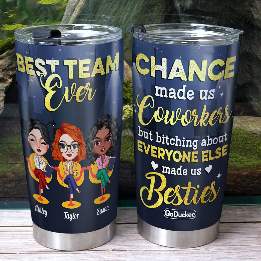 Besties Are Like Four-Leaf Clovers, Personalized Tumbler, Gifts For Be -  GoDuckee