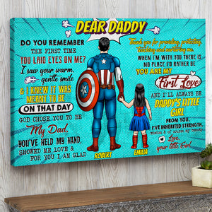 Dear Daddy - Personalized Canvas Print - Gift For Dad - Poster & Canvas - GoDuckee
