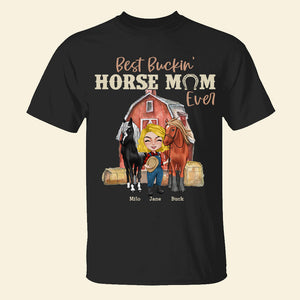 Best Buckin' Horse Mom Or Dad Ever T-shirt Hoodie Sweatshirt, Horse Breeder Gift - Shirts - GoDuckee