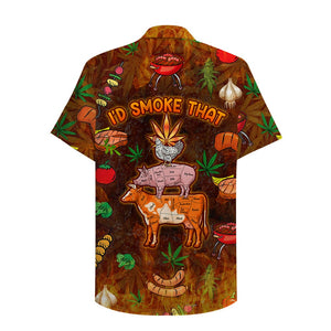 BBQ Hawaiian Shirt - I'd smoke that - Hawaiian Shirts - GoDuckee