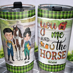 Couple You And Me The Horse - Personalized Tumbler Cup - Tumbler Cup - GoDuckee