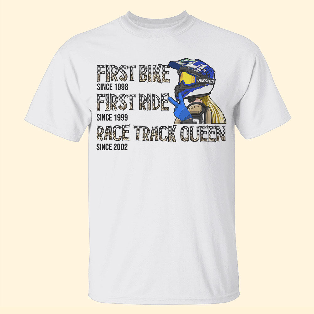 Motocross Race Track Queen - Personalized Shirts - Shirts - GoDuckee