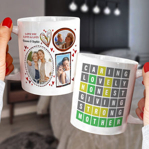 Love You Lots & Lots Custom Wordle Family Mug, Gift For Family - Coffee Mug - GoDuckee