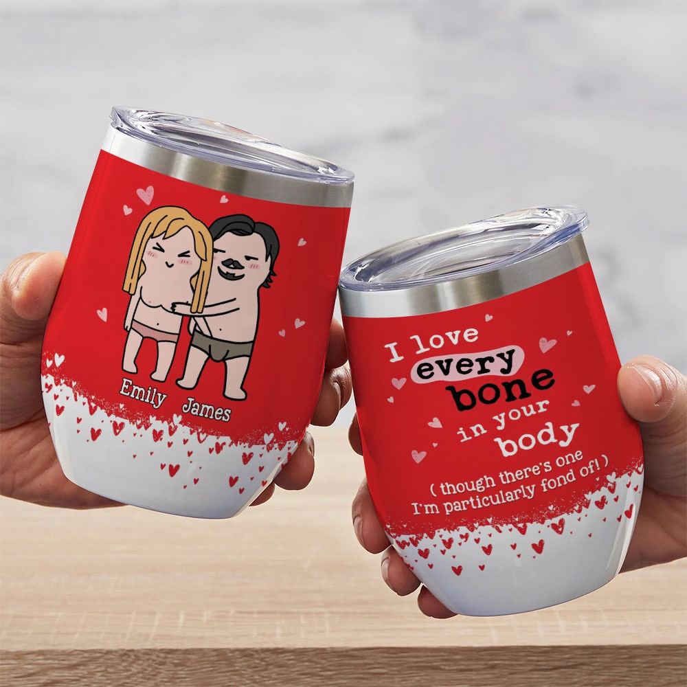 I Love Every Bone In Your Body - Personalized Couple Tumbler - Gift Fo -  GoDuckee