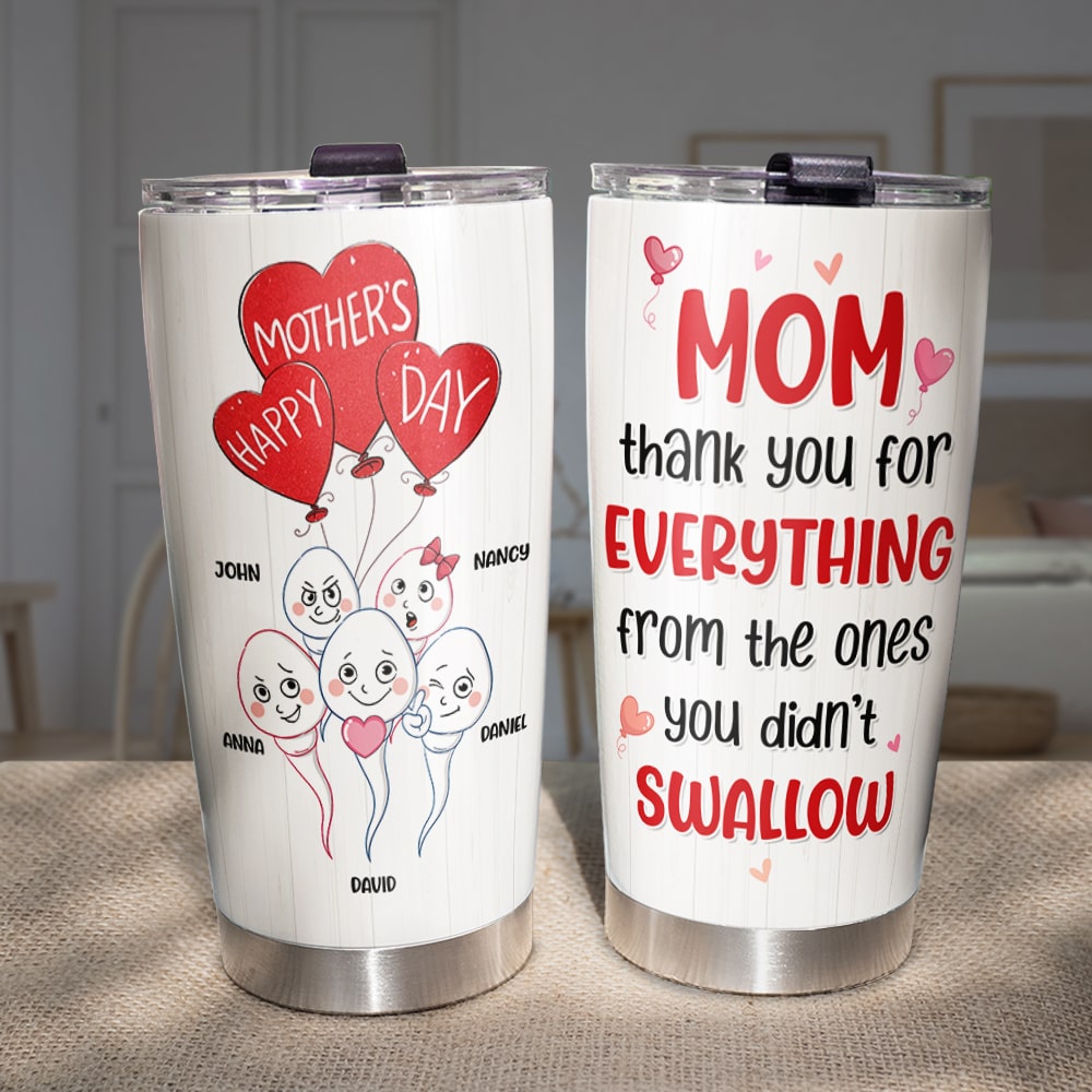 Gift For Mom, Personalized Tumbler, Mom And Kids Tumbler, Mother's Day -  GoDuckee