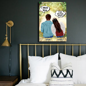 Personalized Memories Of Husband in Heaven, Husband - Wife I miss you - I am always there Custom Wall Art - Poster & Canvas - GoDuckee