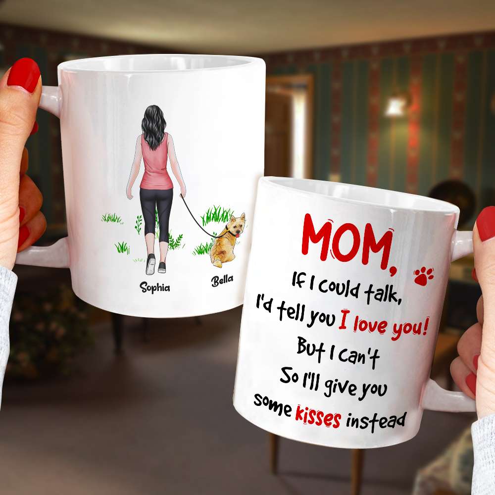 I'd Tell You I Love You, Dad Mom Pet Lover Personalized Coffee Mug White Mug, Gift For Dad Mom - Coffee Mug - GoDuckee