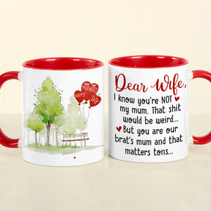 Happy Mother's Day, Personalized Couple Coffee Mug Wine Tumbler Accent Mug - Coffee Mug - GoDuckee