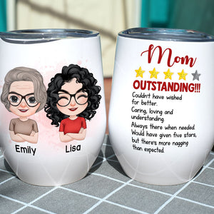 Mom Outstanding Couldn't Have Wished For Better, Personalized Mug, Mother's Day Gift, Gift For Mom - Coffee Mug - GoDuckee