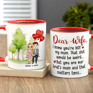 Happy Mother's Day, Personalized Couple Coffee Mug Wine Tumbler Accent Mug - Coffee Mug - GoDuckee