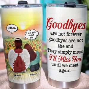 Memories Of Husband/Him in Heaven - Personalized Tumbler - I Miss You and Always There - Tumbler Cup - GoDuckee