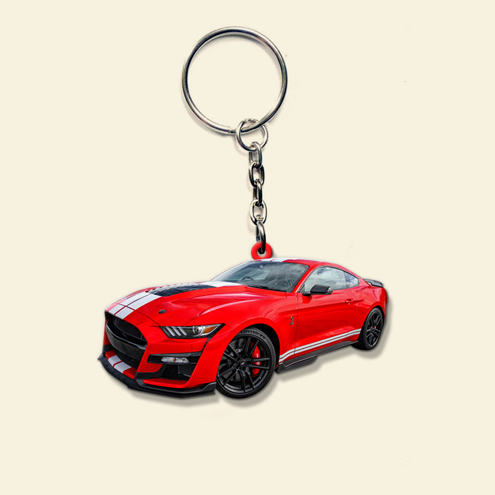 Custom Muscle Car Photo Keychain, Gift For Car Lovers - Keychains - GoDuckee