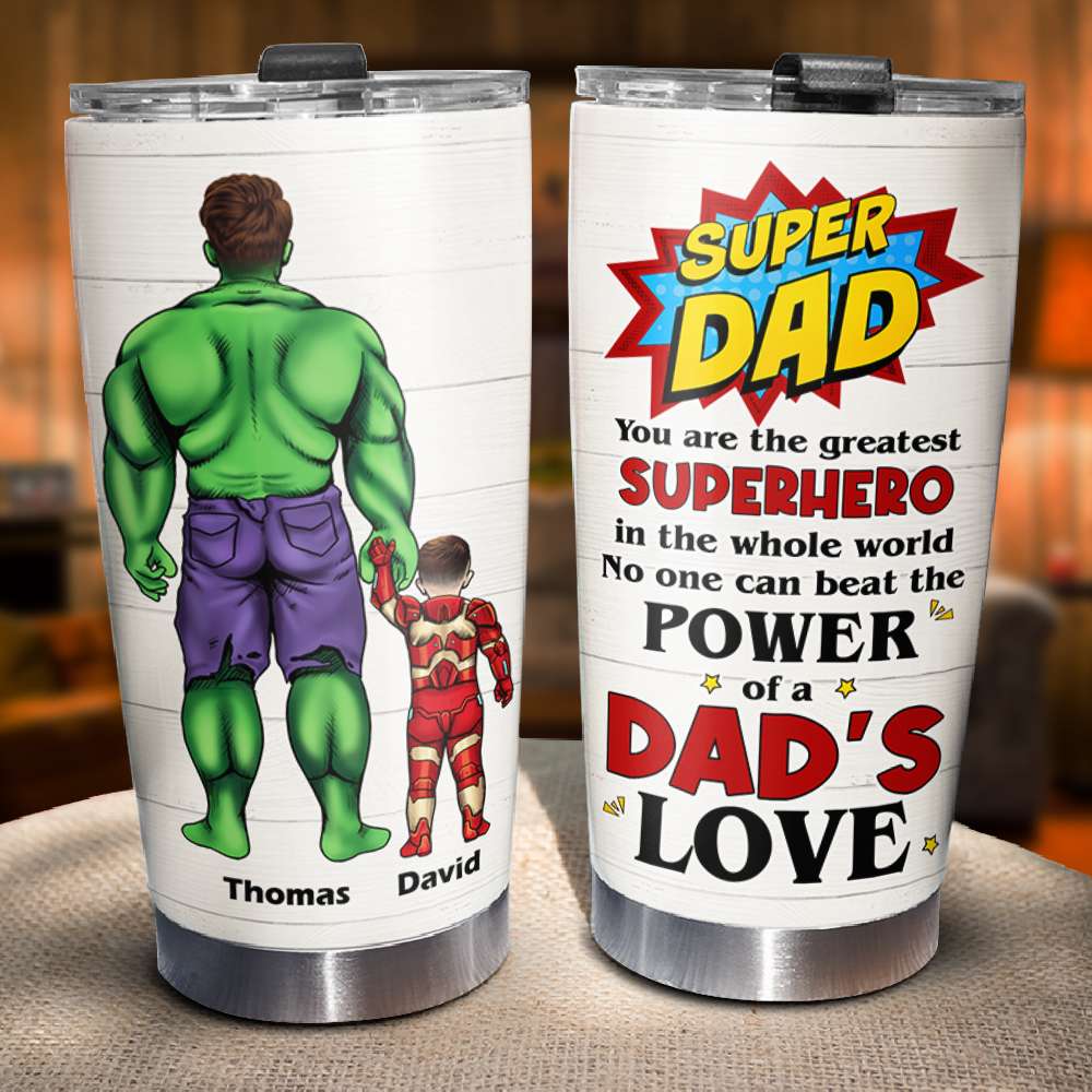 Power Love Mom Dad 05HUDT180423TM Personalized Family Tumbler - Tumbler Cup - GoDuckee