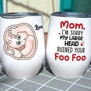 Mom I'm Sorry My Large Head Ruined Your Foo Foo, Personalized Mug, Mother's Day Gift, Gift For Mom - Coffee Mug - GoDuckee