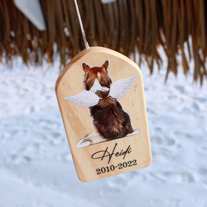 Personalized Heaven Dog Wind Chimes, Sympathy Gift For Loss Of Dogs, Keep Myself Busy But Still Think Of You - Wind Chimes - GoDuckee