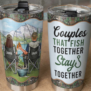 Personalized Fishing Couple Tumbler - You're Still My Greatest Catch - Tumbler Cup - GoDuckee