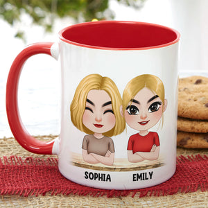 Gift For Mom, Personalized White Mug Accent Mug Wine Tumbler, Mom And Kid Mug, Mother's Day Gift - Coffee Mug - GoDuckee