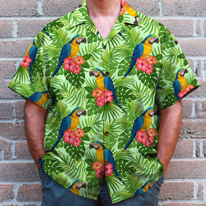 Parrot Hawaiian Shirt, Aloha Shirt, It's 5 O'clock Somewhere, Gift For Summer - Hawaiian Shirts - GoDuckee
