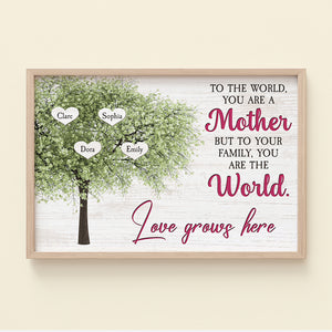 You Are The World, Personalized Family Canvas & Poster - Poster & Canvas - GoDuckee