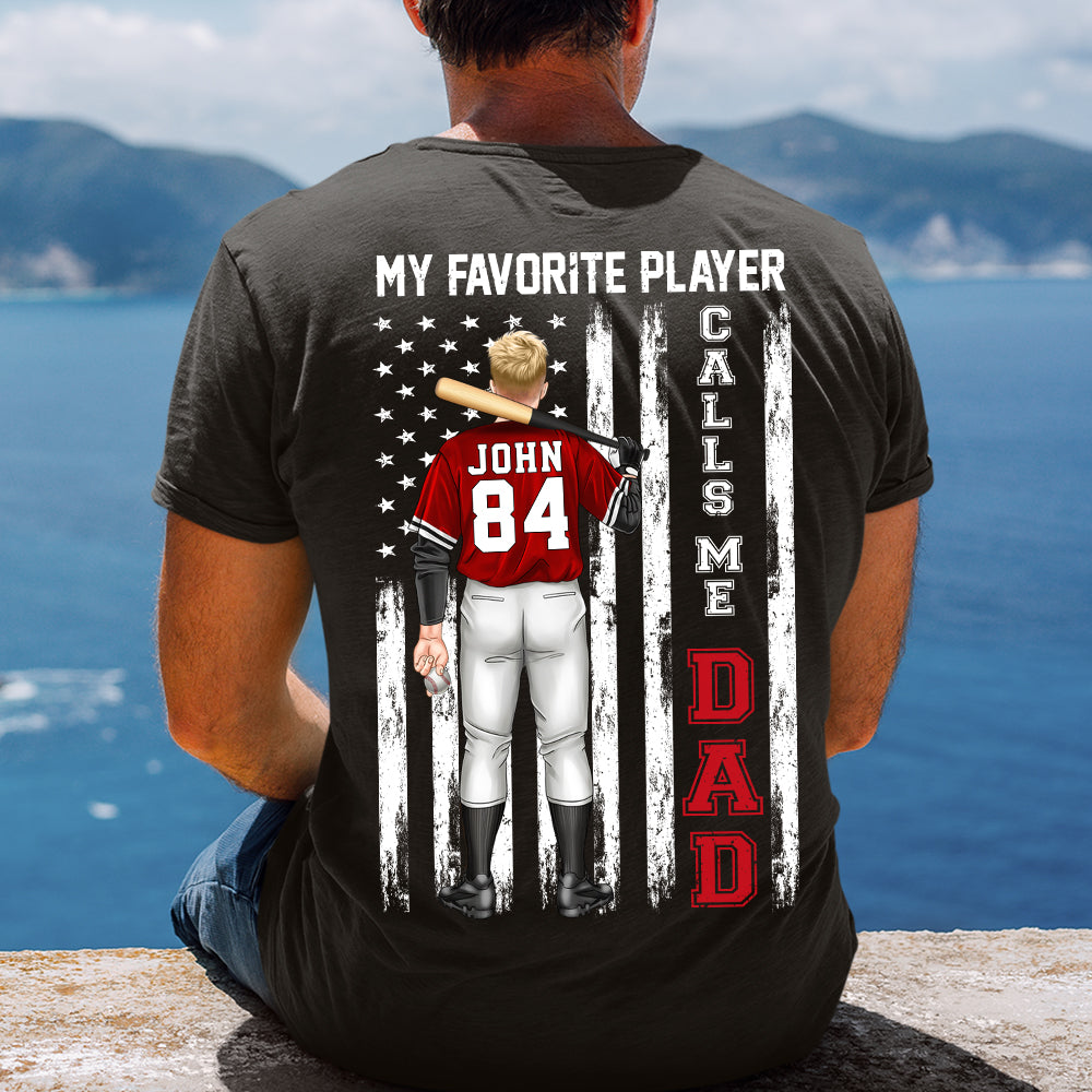 My Favorite Player Call Me Dad Personalized Shirt, Gift For Father's Day - Shirts - GoDuckee
