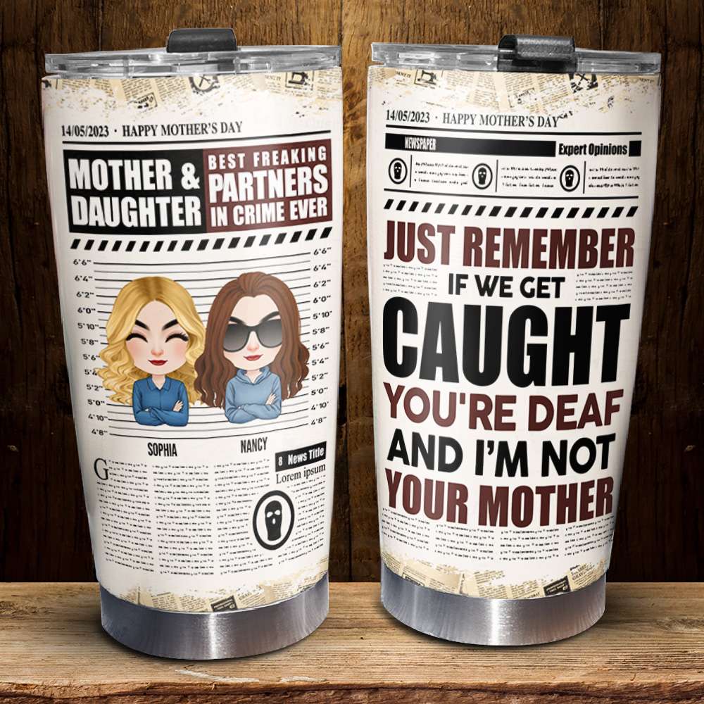 Mother's Day 2023 - Mother's Day Tumbler Mom Daughter Tumbler To